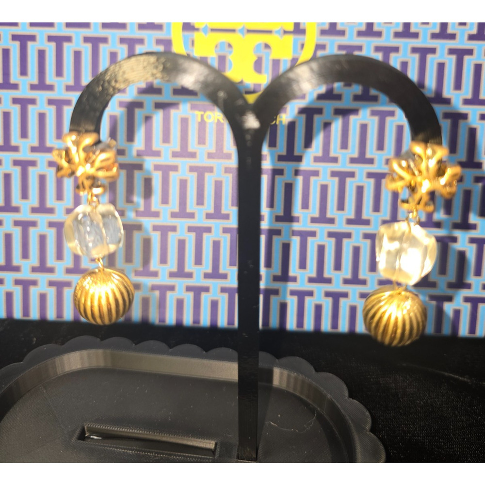 Tory Burch Roxanne Resin Double-Drop Earrings -NWOT - MSRP=$178.00!!
